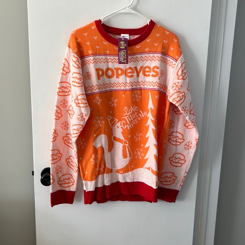 Popeyes Ugly Christmas Sweater (NEW)